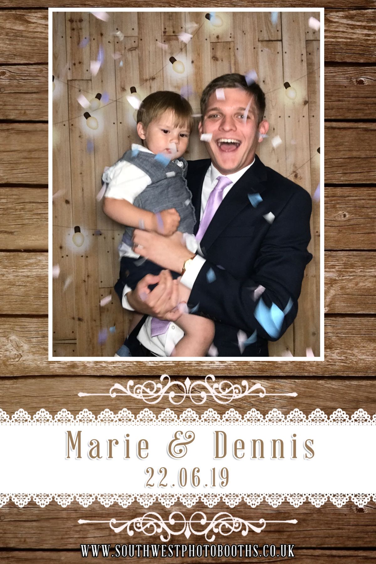 Marie and Dennis | View more photos from the event at gallery.southwestphotobooths.co.uk/u/SWPB/Marie-and-Dennis